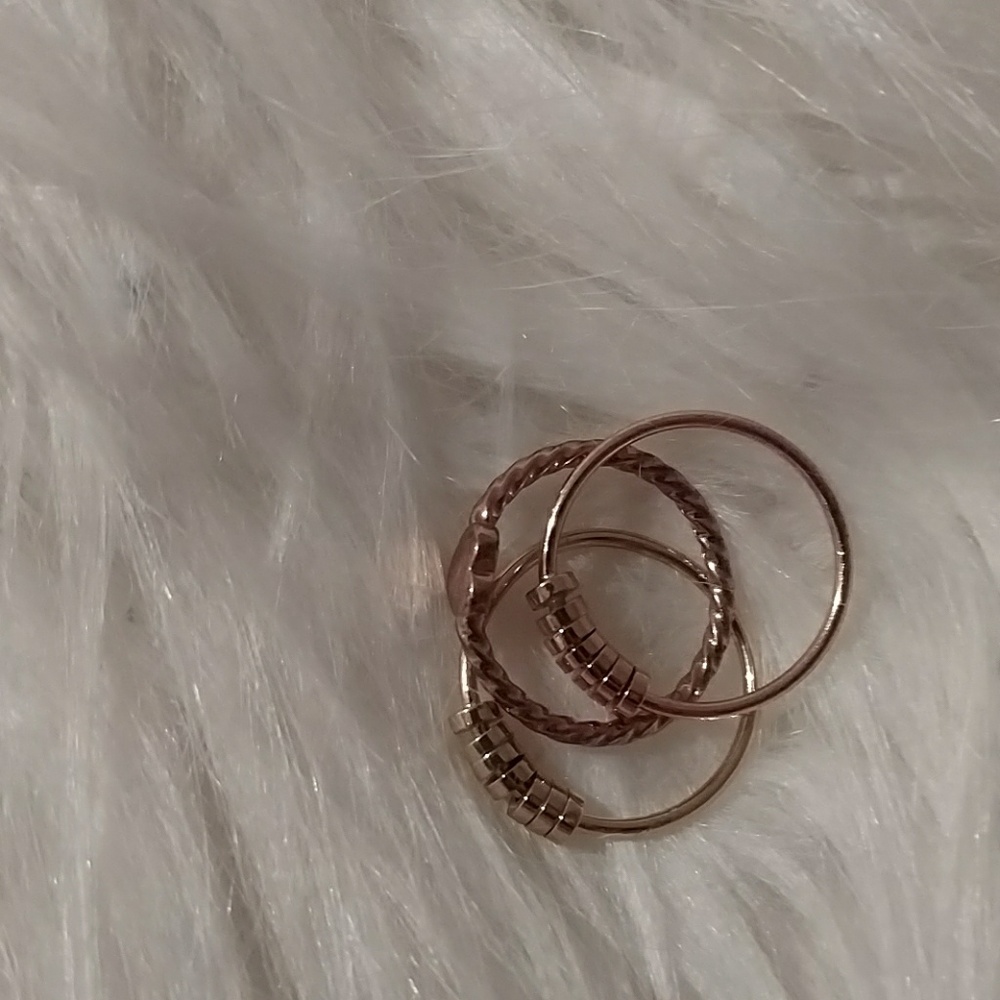 Rose gold/gold ring set 🌹